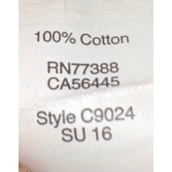 Madewell Black Striped Crossover Tank 100% Cotton Medium Minimalist Casual EUC - Picture 9 of 10